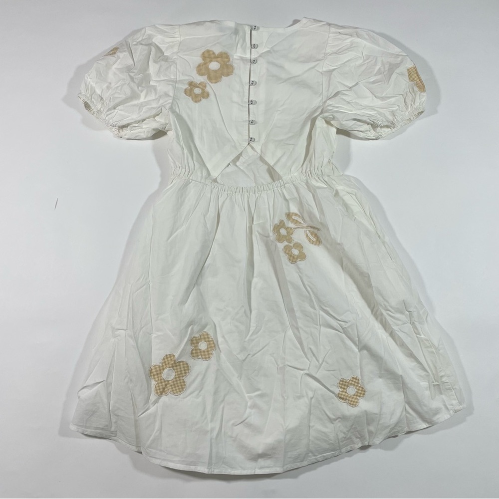 New Madewell Annamarie Mini Dress White Embroidered NL107 - Picture 4 of 9